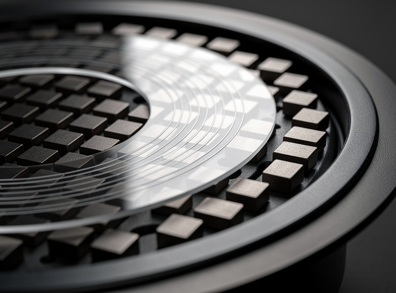 Planar magnetic headphone driver diaphragm close-up