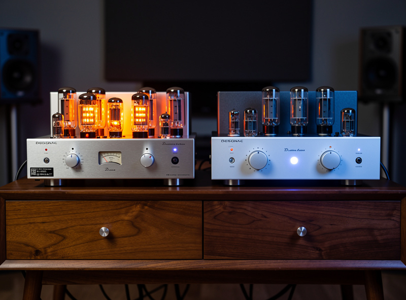 Tube amplifier and solid state amplifier side by side comparison