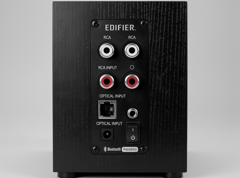 Edifier powered speaker rear panel connections