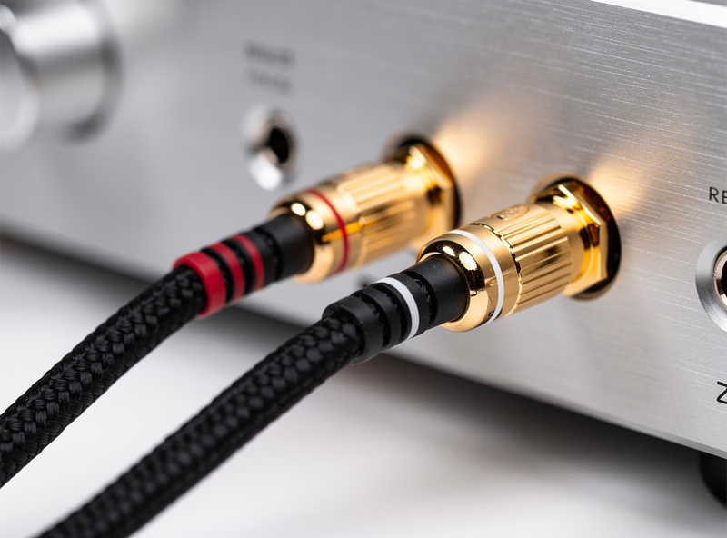 RCA cable with gold-plated connectors