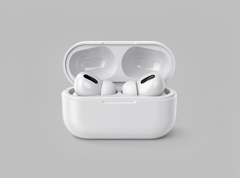 Wireless headphones in charging case