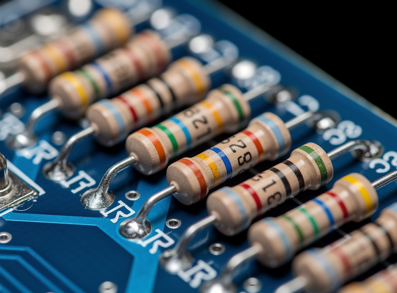 Internal view of an R2R ladder DAC board showing precision resistor network next to a delta-sigma DAC chip
